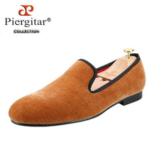 Load image into Gallery viewer, Piergitar Handmade Multiple Colors Velvet Plain Loafers
