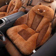Load image into Gallery viewer, Cute cartoon design car seat cushion soft plush with thickened padding for office home and car use Easy installation
