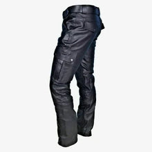 Load image into Gallery viewer, Rock Biker Leather Pants Male Casual American PU Trouser Without Belt
