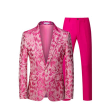 Load image into Gallery viewer, Men's Suit Two Piece, Jacket and Trousers, Jacquard Fabric Fashion Slim Fit Suit,
