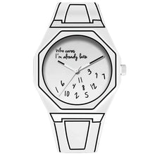 Load image into Gallery viewer, Men's Quartz  Octagonal Digital Dial Watch Waterproof Silicone Strap
