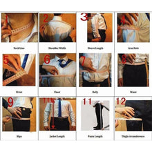 Load image into Gallery viewer, Exquisite Diamond Crystals Party Tuxedos Customized Double Breasted Suit Men Slim Fit
