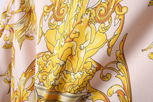 Load image into Gallery viewer, Luxury  Gold Baroque Print Blazer Slim Fit Men Suit Jacket
