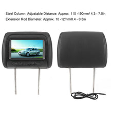Load image into Gallery viewer, 2pcs 7 in Wireless Control Adjustable Car Headrest Monitor LCD Video Display MP5 Display Black
