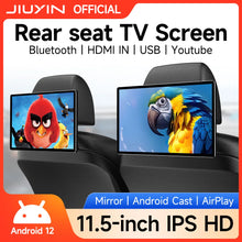 Load image into Gallery viewer, 13" Android 12 Car Headrest Monitor Display IPS Tablet Touch Screen 2K HD For Car Rear Seat Video Music TV Player HDMI Input
