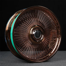 Load image into Gallery viewer, Golden Steel Wire Wheel 17 18 19 20 22 24 26 Inch 5x114.3 5x120 5x127 6x135 6x139.7 Forged Wheels Multi Spoke
