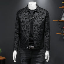 Load image into Gallery viewer, Luxury Flocking Bomber Jacket Men
