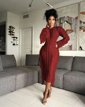 Load image into Gallery viewer, Knitting Tassel Dress  In Multiple Colors
