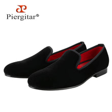 Load image into Gallery viewer, Piergitar Handmade Multiple Colors Velvet Plain Loafers
