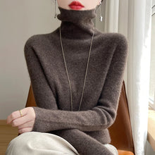 Load image into Gallery viewer, Women's Pullover High-Neck Sweater, High-Elasticity, Fashionable And Comfortable Long-Sleeved

