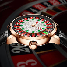 Load image into Gallery viewer, J CO Style Mechanical Watches Men Push Button Turn Russian Roulette Game Sapphire Mirror Diamond Dial Men&#39;s Watch
