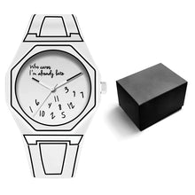 Load image into Gallery viewer, Men's Quartz  Octagonal Digital Dial Watch Waterproof Silicone Strap
