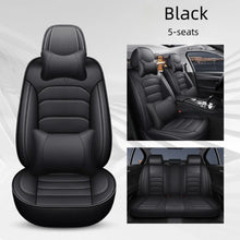 Load image into Gallery viewer, Deluxe 5-Seater Perforated PU Leather Auto Seat Covers - 2 Headrests &amp; Lumbar Support, Wearproof &amp; Easy-Clean
