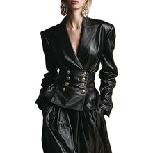 Load image into Gallery viewer, Urban Elegant Faux Leather Jacket for Women
