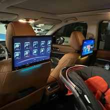 Load image into Gallery viewer, Latest UI Style TV Rear Seat Screen For Range Rover WiFi Car Headrest Monitor Android 14.0 HDMI Bluetooth Mirror Link
