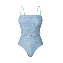 Load image into Gallery viewer, Denim Print Swimwear &amp; Outfits
