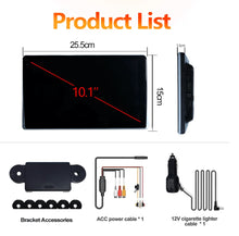Load image into Gallery viewer, 10.1" HD 1280*800 Android 13 Car Headrest Monitor Tablet For Back Seat Multimedia Apple Carplay Ambient Lights BT SD HDMI-Input
