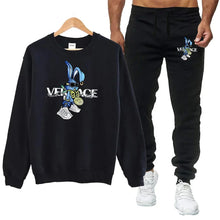 Load image into Gallery viewer, Men's Round Neck Sweatshirt + Sweatpants Luxury Print

