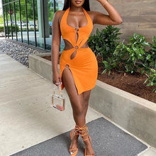 Load image into Gallery viewer, Stretch Slim Hollow Sexy Mini Bodycon Dress
