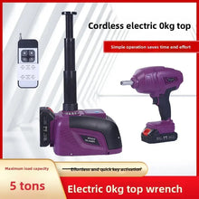Load image into Gallery viewer, Durable Car Wireless Electric Jack Hydraulic Electric Wrench Remote Control Rechargeable Lithium Battery Tire Replacement
