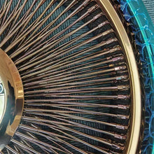Load image into Gallery viewer, Golden Steel Wire Wheel 17 18 19 20 22 24 26 Inch 5x114.3 5x120 5x127 6x135 6x139.7 Forged Wheels Multi Spoke
