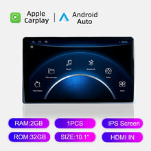 Load image into Gallery viewer, 10.1" HD 1280*800 Android 13 Car Headrest Monitor Tablet For Back Seat Multimedia Apple Carplay Ambient Lights BT SD HDMI-Input
