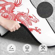 Load image into Gallery viewer, Chinese Dragon Red Print Car Floor Mats Non-Slip Carpets Rugs Front &amp; Rear Car Foot Mats Set of 4 Pieces Auto Accessories Decor

