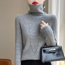Load image into Gallery viewer, Women's Pullover High-Neck Sweater, High-Elasticity, Fashionable And Comfortable Long-Sleeved
