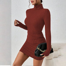 Load image into Gallery viewer, Women's Knitted Bottoming Dress
