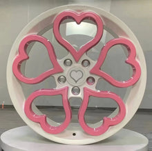Load image into Gallery viewer, 17 18 19 20 21 22-inch forged rims for Benz BMW Audi A5 A6 A7 A8 Land Rover Jaguar Tesla custom pink Love heart forged wheels
