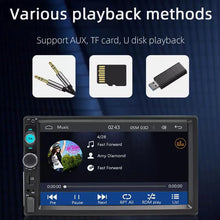 Load image into Gallery viewer, 7 Inch 1 Din Car Stereo Touch Screen MP5 Player Bluetooth with Rear View Camera
