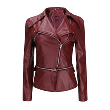 Load image into Gallery viewer, Women's faux Leather Jacket
