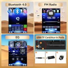 Load image into Gallery viewer, Car stereo for automotive use, ABS plastic, black, 9.5-inch touchscreen with CarPlay, Android Auto, Bluetooth, voice control
