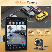 Load image into Gallery viewer, Car stereo for automotive use, ABS plastic, black, 9.5-inch touchscreen with CarPlay, Android Auto, Bluetooth, voice control
