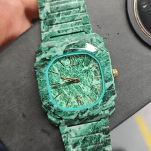 Load image into Gallery viewer, Top luxury business men's quartz watches, marble patterned waterproof watch
