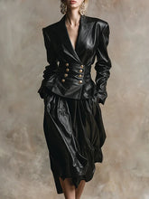 Load image into Gallery viewer, Urban Elegant Faux Leather Jacket for Women
