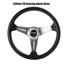 Load image into Gallery viewer, 350mm/14Inch Sport Steering Wheel Aluminium+PU Drift Simulation Racing Game Steering Wheel Universal
