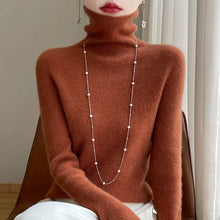 Load image into Gallery viewer, Women's Pullover High-Neck Sweater, High-Elasticity, Fashionable And Comfortable Long-Sleeved
