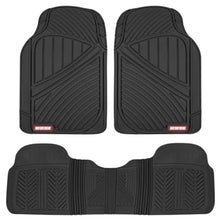 Load image into Gallery viewer, FlexTough Performance All Weather Rubber Car Floor Mats - 3 Pcs Floor Mats Automotive Liners for Cars Truck SUV, Heavy-Duty Wat
