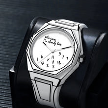 Load image into Gallery viewer, Men's Quartz  Octagonal Digital Dial Watch Waterproof Silicone Strap

