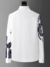 Load image into Gallery viewer, Luxury Flower Shirts Men Long Sleeve Slim Casual Shirts Business Social Dress Shirts
