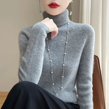 Load image into Gallery viewer, Women's Pullover High-Neck Sweater, High-Elasticity, Fashionable And Comfortable Long-Sleeved
