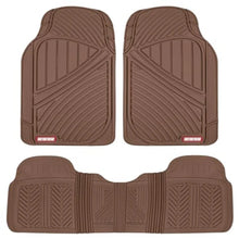 Load image into Gallery viewer, FlexTough Performance All Weather Rubber Car Floor Mats - 3 Pcs Floor Mats Automotive Liners for Cars Truck SUV, Heavy-Duty Wat
