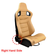 Load image into Gallery viewer, Adjustable Racing Seats 3D PVC Full WRAP Leather Universal Left Right Reclinable Sports Bucket Racing Car Seats Black Yellow Red
