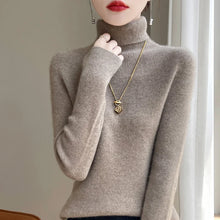 Load image into Gallery viewer, Women's Pullover High-Neck Sweater, High-Elasticity, Fashionable And Comfortable Long-Sleeved
