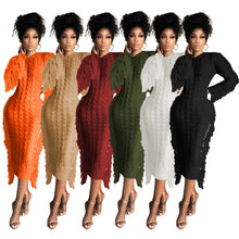 Load image into Gallery viewer, Knitting Tassel Dress  In Multiple Colors
