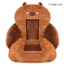 Load image into Gallery viewer, Cute cartoon design car seat cushion soft plush with thickened padding for office home and car use Easy installation

