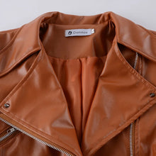 Load image into Gallery viewer, Women's faux Leather Jacket
