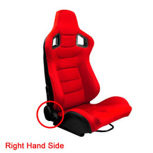 Load image into Gallery viewer, Adjustable Racing Seats 3D PVC Full WRAP Leather Universal Left Right Reclinable Sports Bucket Racing Car Seats Black Yellow Red
