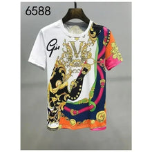 Load image into Gallery viewer, Men's Summer T-shirts 3D Printed Baroque Royal Luxury T Shirt
